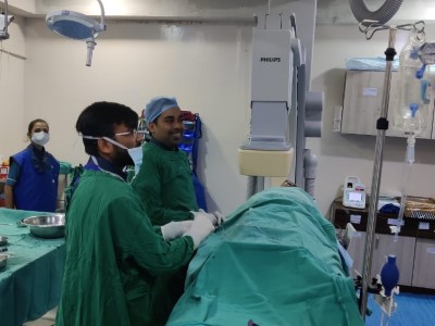 Dr. Garurav in Operation Theatre